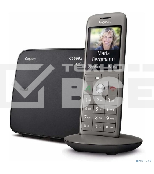 Р/Телефон Dect Gigaset CL660A черный автооветчик АОН