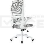 Кресло руководителя Бюрократ Sigma WH 1 серый, сетка/ткань, крестов. пластик, пластик белый, фото12