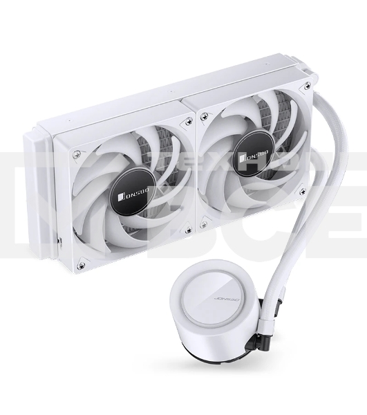 Система жидкостного охлаждения JONSBO TG-240 белый 120мм алюминий+медь 1800rpm 35.4db 4-pin 260W