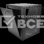 Шкаф телекоммуникационный настенный разборный ЦМО 15U (600 x 650) съемные стенки, дверь стекло, черный (ШРН-М-15.650-9005), фото3