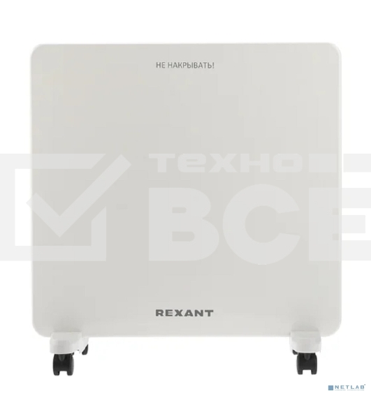 Конвектор электрический Rexant 60-0096, белый, 1000 Вт, 15 м2, механический термостат