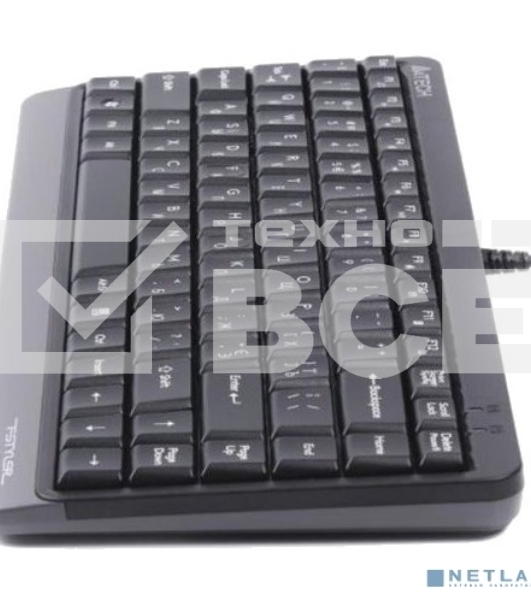 Клавиатура проводная A4Tech Fstyler FKS11, USB, черный/серый