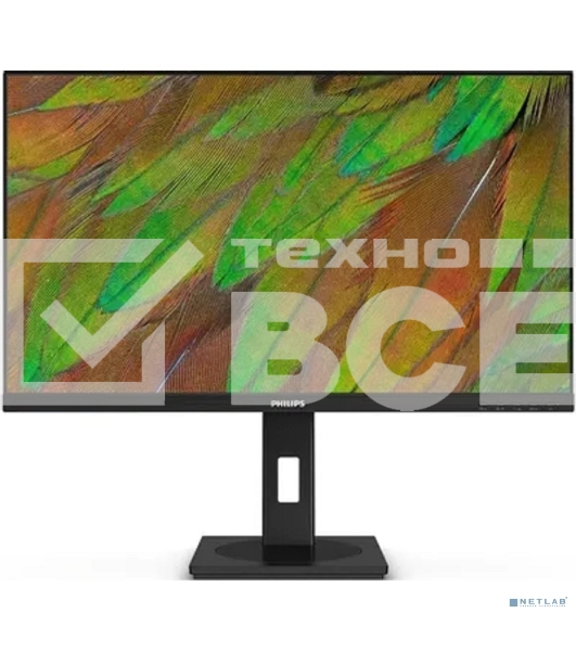 Монитор 27' Philips 27B1N3800/00 IPS 3840x2160, 60 Гц, 4 мс, 16:9, 350 кд/м², HDMI 2.0, DP 1.4, USB Hub (4x USB 3.2), 3.5 Jack, HDR10, динамики (2x2 Вт), черный