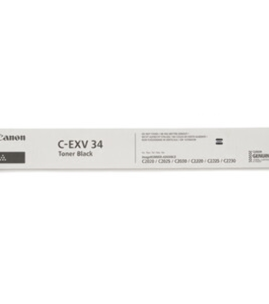 Картридж лазерный Canon C-EXV34BK черный (туба 23000 стр) для Canon iR C9060/C9065/C9070, IR Advance C2000ser/C2020/C2025/C2030