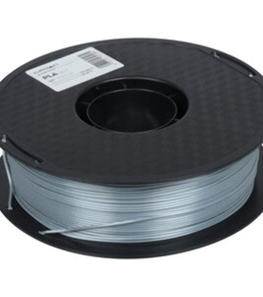 Филамент Crown Micro CM-FILPLAS005S PLA Silk 1.75 1кг серебряный