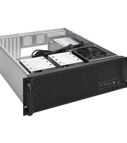 Серверный корпус ExeGate EX293911RUS Pro 3U450-09 (RM 19', высота 3U, глубина 450, БП 900RADS, USB)