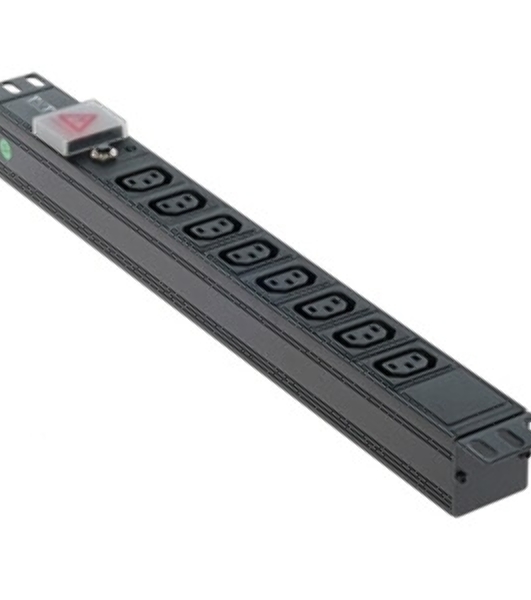 Блок распределения питания Lanmaster TWT-PDU19-10A8C3 гор.размещ. 8xC13 базовые 10A C14