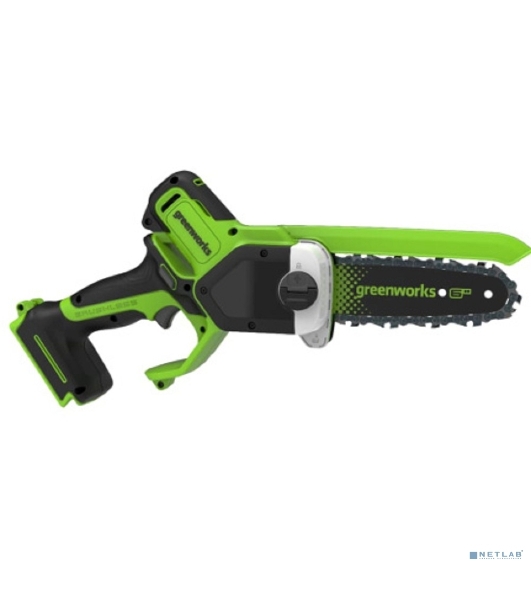 Цепная мини пила аккумуляторная GreenWorks GD24CS15 24V, 15см, бесщеточная, с автоматической смазкой цепи, без АКБ и ЗУ [2010107]