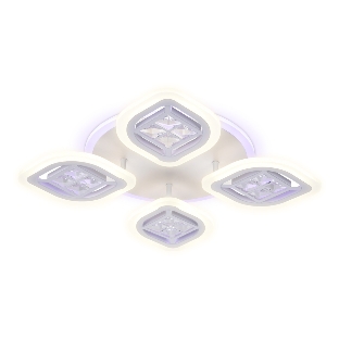 Светильник Ambrella light FA280/4 WH белый 69W 530*530*80 (ПДУ РАДИО 2.4G)