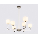 Люстра Ambrella light LH53001/6 SN/FR сатин никель/белый матовый G9*6 max 40W D690*680, фото8