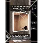 Зеркальный шкаф Bau Stil 80х80, LED подсветка, сенсор, плавное закрывание, оборачиваемый, фото9