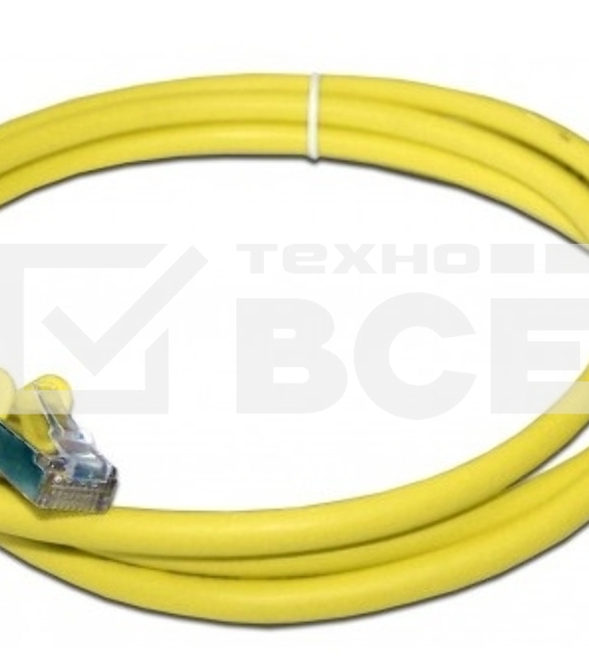 Патч-корд LANMASTER LSZH FTP кат.6, 0.5 м, желтый
