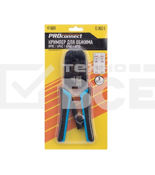 Кримпер PROconnect HT-568R для обжима 8P8C, 6P6C