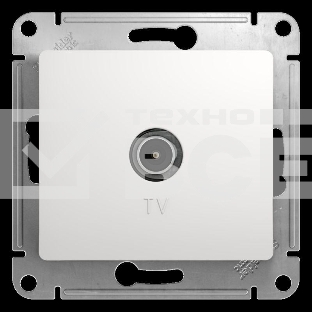 Механизм розетки TV 1-м СП Glossa 1DB бел. SchE GSL000191