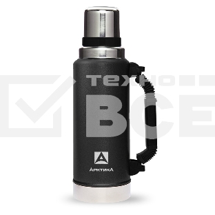 Термос для напитков Арктика 106-1250Р 1.25 л. черный, картонная коробка (106-1250Р/BLA)