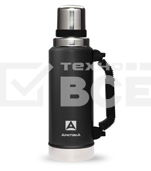 Термос для напитков Арктика 106-1250Р 1.25 л. черный, картонная коробка (106-1250Р/BLA)