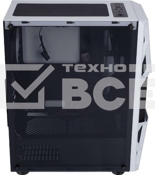 Компьютерный корпус AeroCool / Formula CL-3303W RGB белый без БП ATX 6x120mm 2xUSB2.0 1xUSB3.0 audio bott PSU