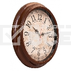 Часы настенные аналоговые Бюрократ WallC-R77P D35см коричневый, фото2