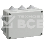 Коробка КМ41242 распаячная Iek UKO10-150-110-070-K41-55 для о/п 150х110х70 мм IP55 (RAL7035, 10 гермовводов), фото5