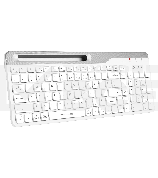 Клавиатура A4Tech Fstyler FBK25 беспроводная, USB, Bluetooth/Радиоканал, белый/серый