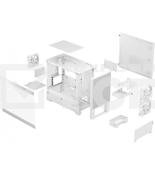 Компьютерный корпус Fractal Design Pop Mini Air RGb белый TG Clear Tint FD-C-POR1M-01