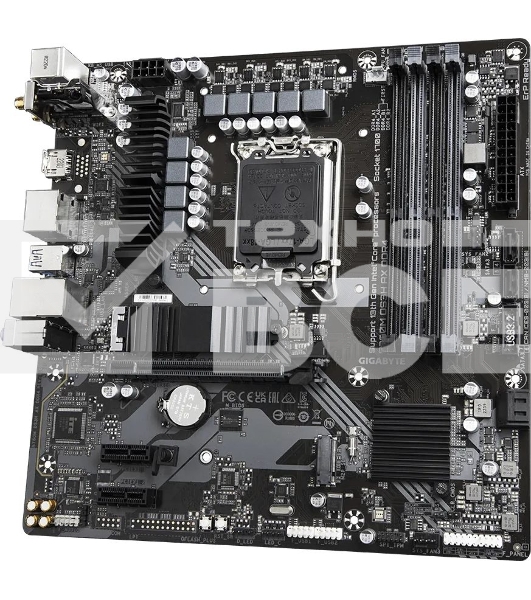 Материнская плата Gigabyte B760M DS3H AX DDR4, LGA 1700, Intel B760, 4xDDR4, 4xSATA, 2xM.2, 1xPCI-E 4.0 x16, 2xPCI-E 4.0 x1, 1xHDMI, 2xDP, 1x 2.5Gb LAN, 3xUSB 3.2 Gen 1, 2xUSB 2.0, 3x3.5 мм, 7.1, Micro-ATX