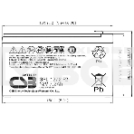 Аккумулятор CSB GPL1272 F2FR (12V 7.2Ah), фото4