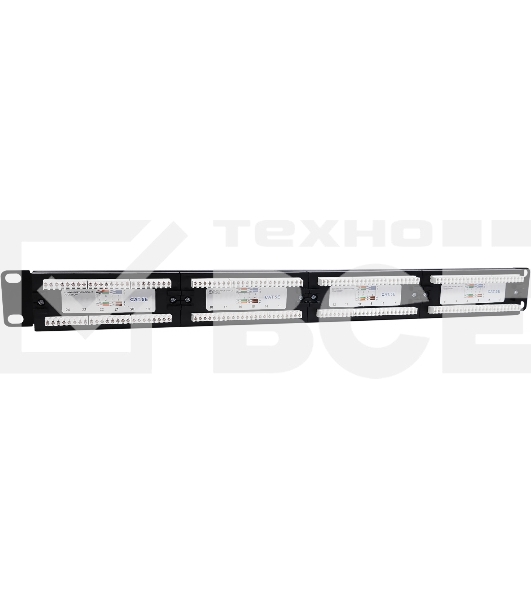 Патч-панель NTSS NTSS-PP-1U-24-UTP-RJ45-5E-D 19