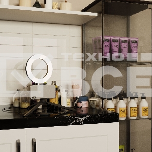 Светильник кольцевой Gauss 10W 600lm 3000-6500K 5V USB IP20 160x23мм черный дим, пульт LED 8