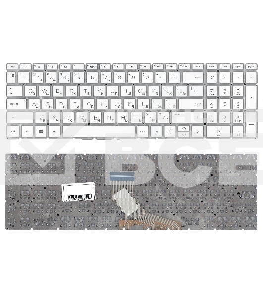 Клавиатура для ноутбука HP 15-db000 белый