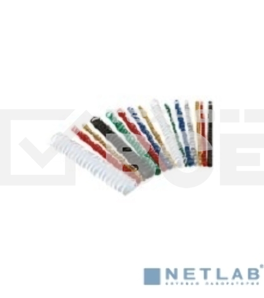 Пружины для переплета пластиковые Fellowes Lamirel LA-7867401 14мм белый 100 шт