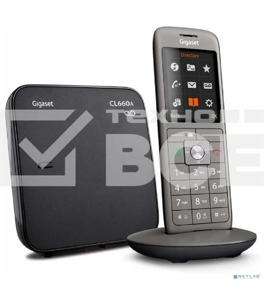 Р/Телефон Dect Gigaset CL660A черный автооветчик АОН