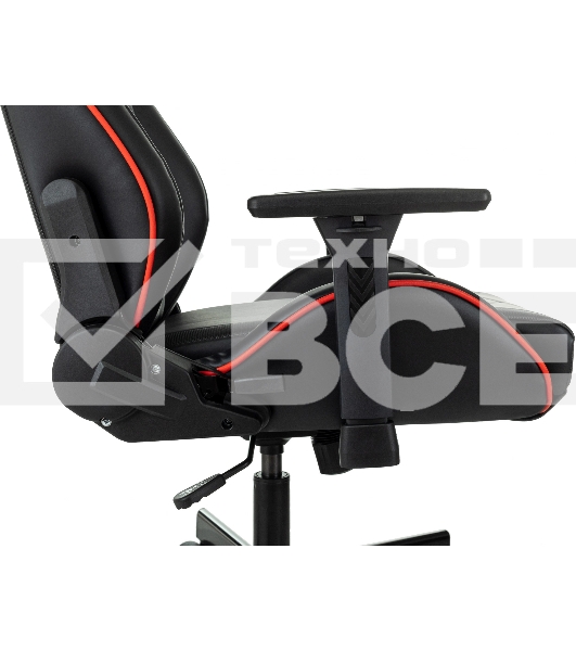 Кресло игровое A4Tech Bloody GC-840 черный, сиденье черный, эко.кожа, с подголов. крестов. металл черный, пластик черный