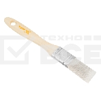 Кисть плоская для лаков 'Евро' 1', искусственная щетина, деревянная рукоятка MTX, фото5