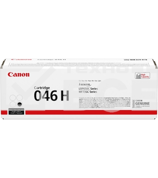 Картридж лазерный Canon 046 H BK 1254C002 черный (6300 стр.) для Canon i-SENSYS MF735Cx, i-SENSYS LBP653Cdw, i-SENSYS LBP654Cx, i-SENSYS MF732Cdw, i-SENSYS MF734Cdw