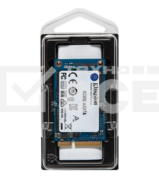 Накопитель SSD Kingston KC600, 512GB, mSATA, R/W 550/520