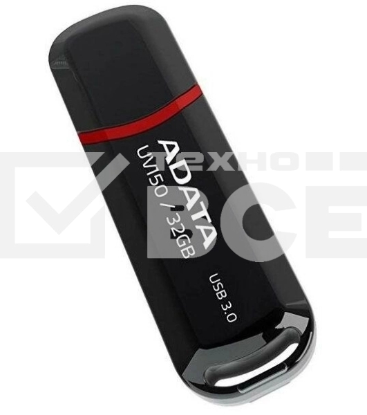 Флеш диск ADATA Flash Drive 32Gb UV150 AUV150-32G-RBK {USB3.0, Black}
