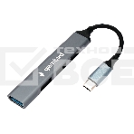 Разветвитель USB3.0/2.0 Gembird UHB-C202, USB3.0, 3xUSB2.0, кабель Type-C 10 см, алюминий, пакет, фото4