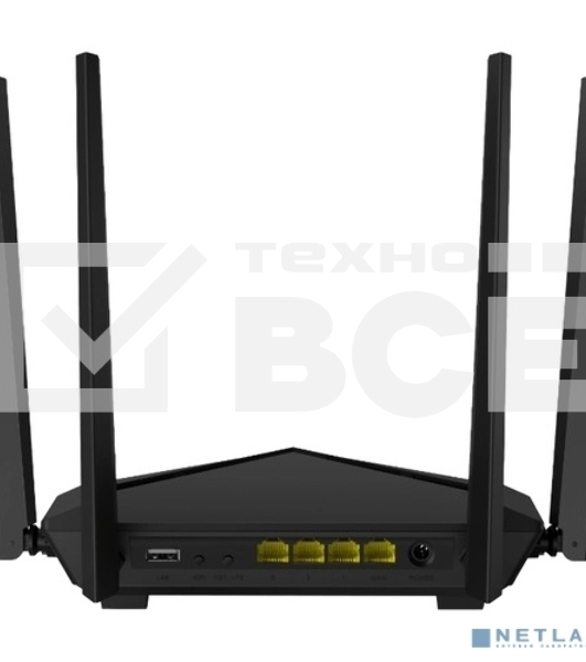Двухдиапазонный AC1200 Гигабитный WiFi Маршрутизатор Tenda AC10U (AC 1200, LAN 3*10/100/1000, USB 2.0), 4 антенны 5dBi