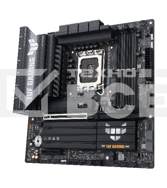 Материнская плата ASUS TUF GAMING B860M-PLUS WIFI, LGA 1851, Intel B860, 4xDDR5, 4xSATA, 3xM.2, 1xPCIe 5.0 x16, 1xPCIe x4, 1xUSB-C, 4xUSB-A 3.2 Gen 1, 2xUSB-A 3.2 Gen 2, 1xHDMI, 1xDP, 1x2.5Gb LAN, 7.1, mATX