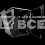 Шкаф телекоммуникационный настенный разборный ЦМО 15U (600 x 650) съемные стенки, дверь стекло, черный (ШРН-М-15.650-9005), фото 1