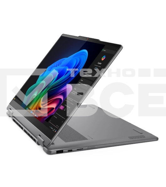 Ноутбук Lenovo Yoga 7 2-in-1 14ILL10 14'(1920x1200 OLED)/Touch/Intel Core Ultra 5 226V(2.1Ghz)/16384Mb/512PCISSDGb/noDVD/Int:Intel Arc graphics/Cam/BT/WiFi/70WHr/war 1y/1.38kg/luna grey/Win11Home + 65W, Pen, RU kbd