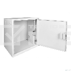 Шкаф настенный антивандальный распашной NTSS WAR 14U 600*500 мм, 2 профиля 19, сварной, серый RAL 7035 NTSS-WAR14U6050, фото7