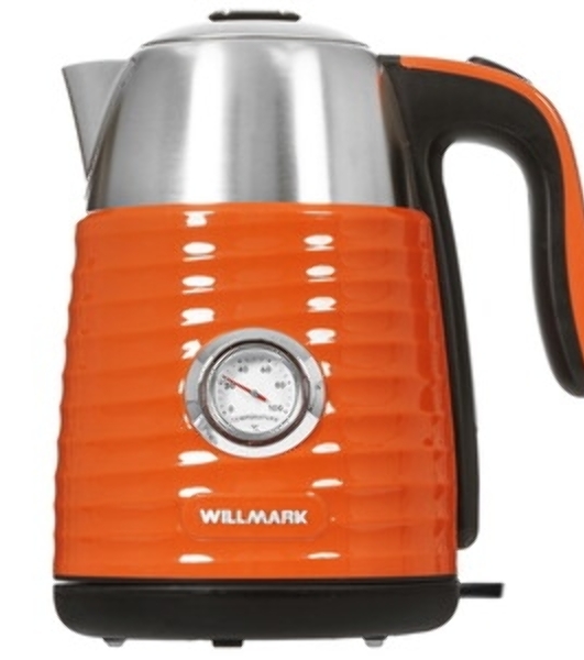 Чайник электрический Willmark WEK-1738PST (1.7 л, двойные стенки, эффект термоса, термометр, 2200 Вт) Изумрудный
