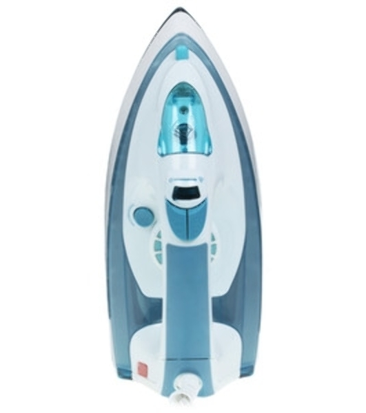 Утюг Delta LUX DL-710 белый с серо-голубым, 2400 Вт, 25 г/мин, 130 г/мин, 320 мл