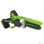 Цепная мини пила аккумуляторная GreenWorks GD24CS15 24V, 15см, бесщеточная, с автоматической смазкой цепи, без АКБ и ЗУ [2010107], фото 1