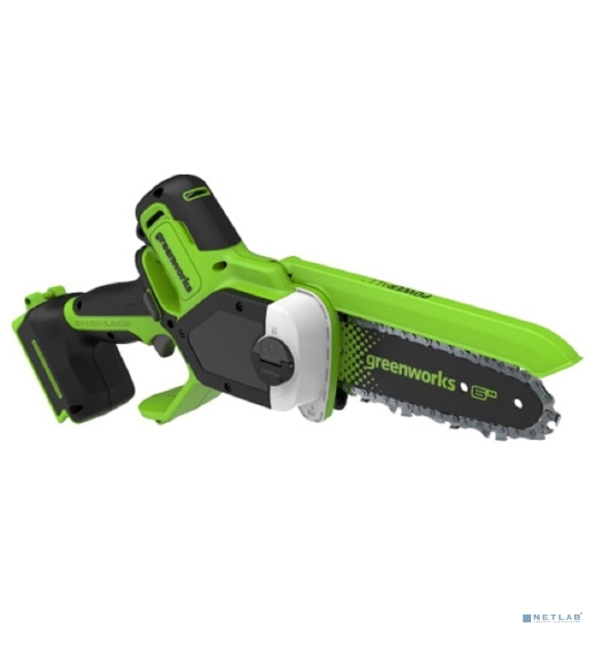 Цепная мини пила аккумуляторная GreenWorks GD24CS15 24V, 15см, бесщеточная, с автоматической смазкой цепи, без АКБ и ЗУ [2010107]