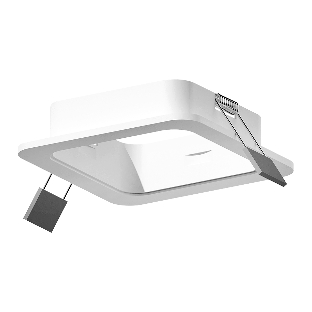 Корпус светильника C7901 SWH белый песок 90*90*H32mm MR16 GU5.3