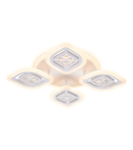 Светильник Ambrella light FA280/4 WH белый 69W 530*530*80 (ПДУ РАДИО 2.4G)