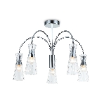 Люстра Ambrella light LH55651/5 СH/CL хром/прозрачный E14*5 max 40W D600*440, фото10